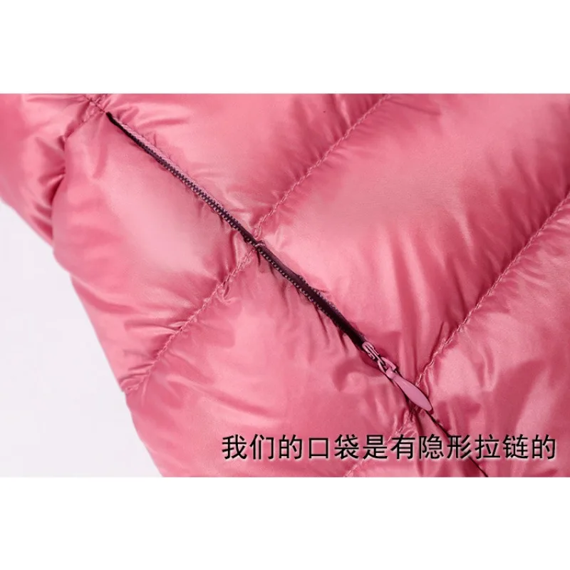 New Women Lightweight Down Jacket Down Coats Quilted Puffer Jacket Warm Hooded Slim Outerwear Pocket Zipper Solid Down Coat