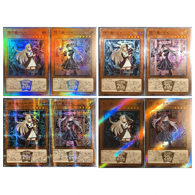 Anime Yu-Gi-Oh DIY ACG Tabletop Refraction Game Collectible Cards Spirit Ryu Sky Striker Ace Raye Toys for boys Birthday Present