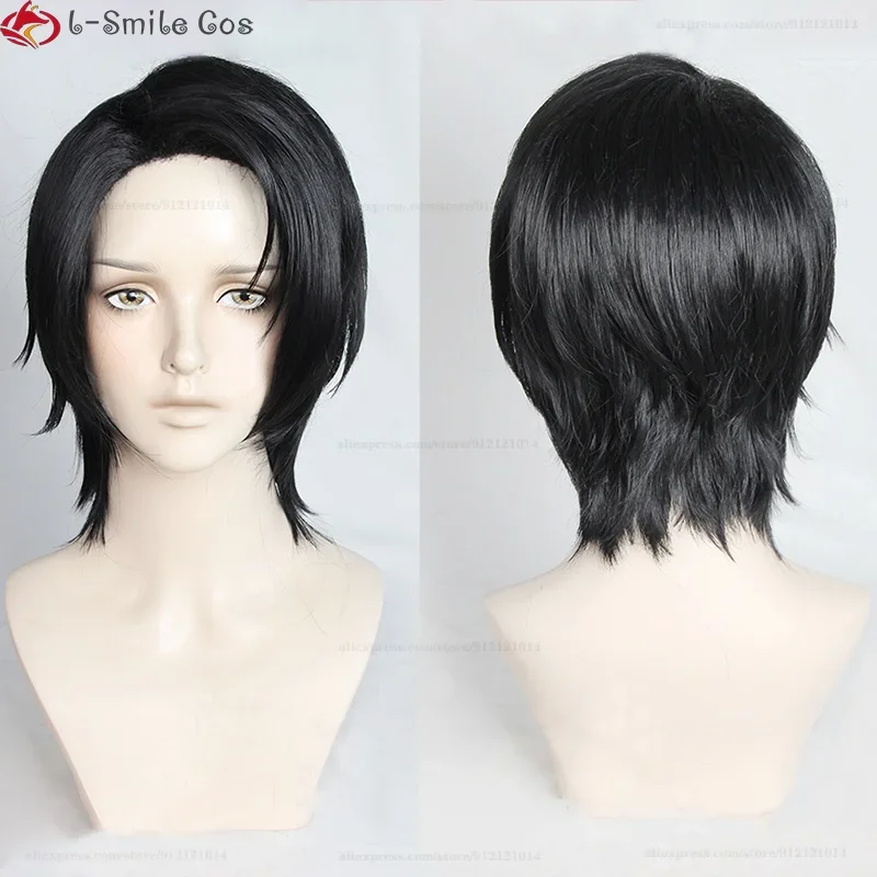 Yuta Okkotsu Yuta Cosplay Wig Short Black Heat Resistant Synthetic Hair Yuuta Okkotsu Cosplay Anime Cosplay Wigs + Wig Cap