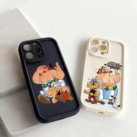 Cartoon A-Asterix Et O-Obelix C-Contre C-Cesar Phone Case FUNDA For IPhone 17 16 15 14 13 12 11 MINI Plus Pro Max Soft TPU Back