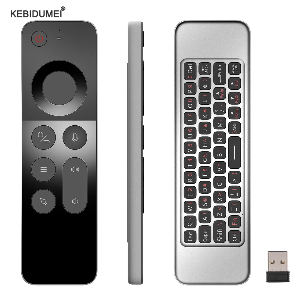 2.4G Air Mouse Wireless Keyboard Wireless Mouse Voice Control IR Learning Remote Controller For TV BOX Windows Mac-OS Linux