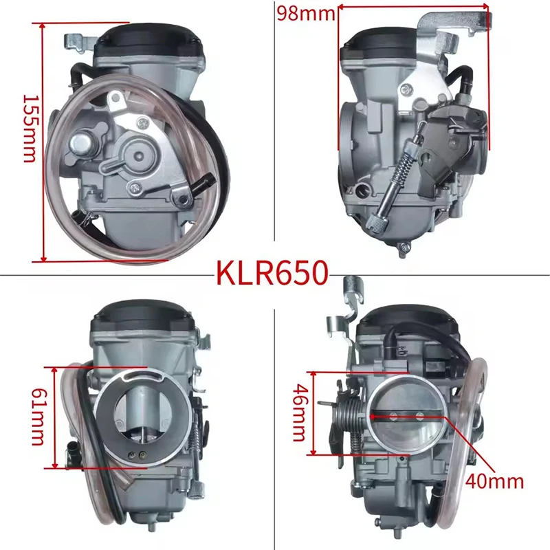 CVK40 40mm Vergaser für Kawasaki KLR650 2008-2018 KL650E KLX650 KL600 ersetzt 15004-0072 15003-0118 15004-0050 15001-136 – Detail 2