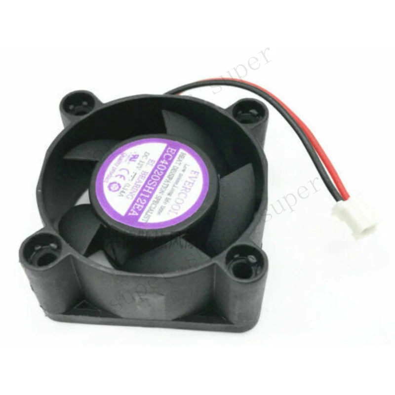 S+    EVERCOOL cooling fan EC4020SH12EA DC12V 0.14A 40*20mm 2-pin