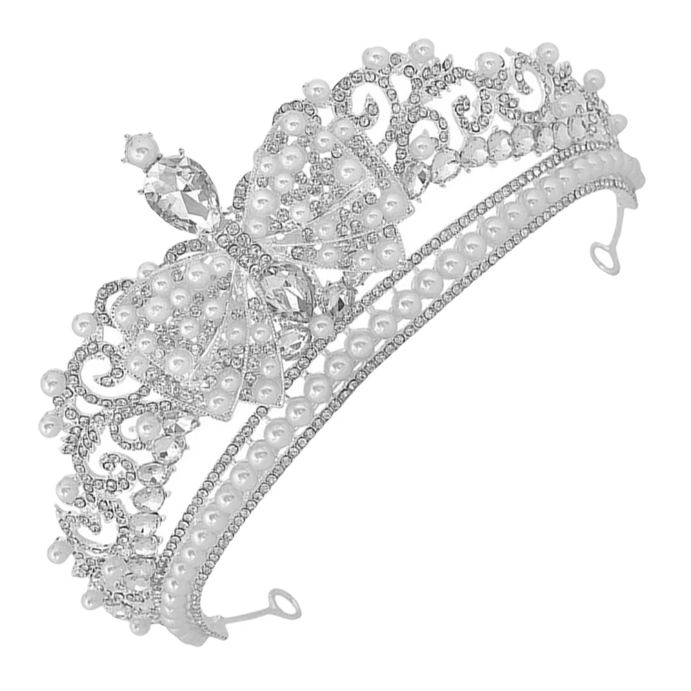 

Princess Crown Hair Accessories Elegant Tiara Bride Wedding Headgear Decorative Headdress Band Rhinestones Women Vintage Bridal