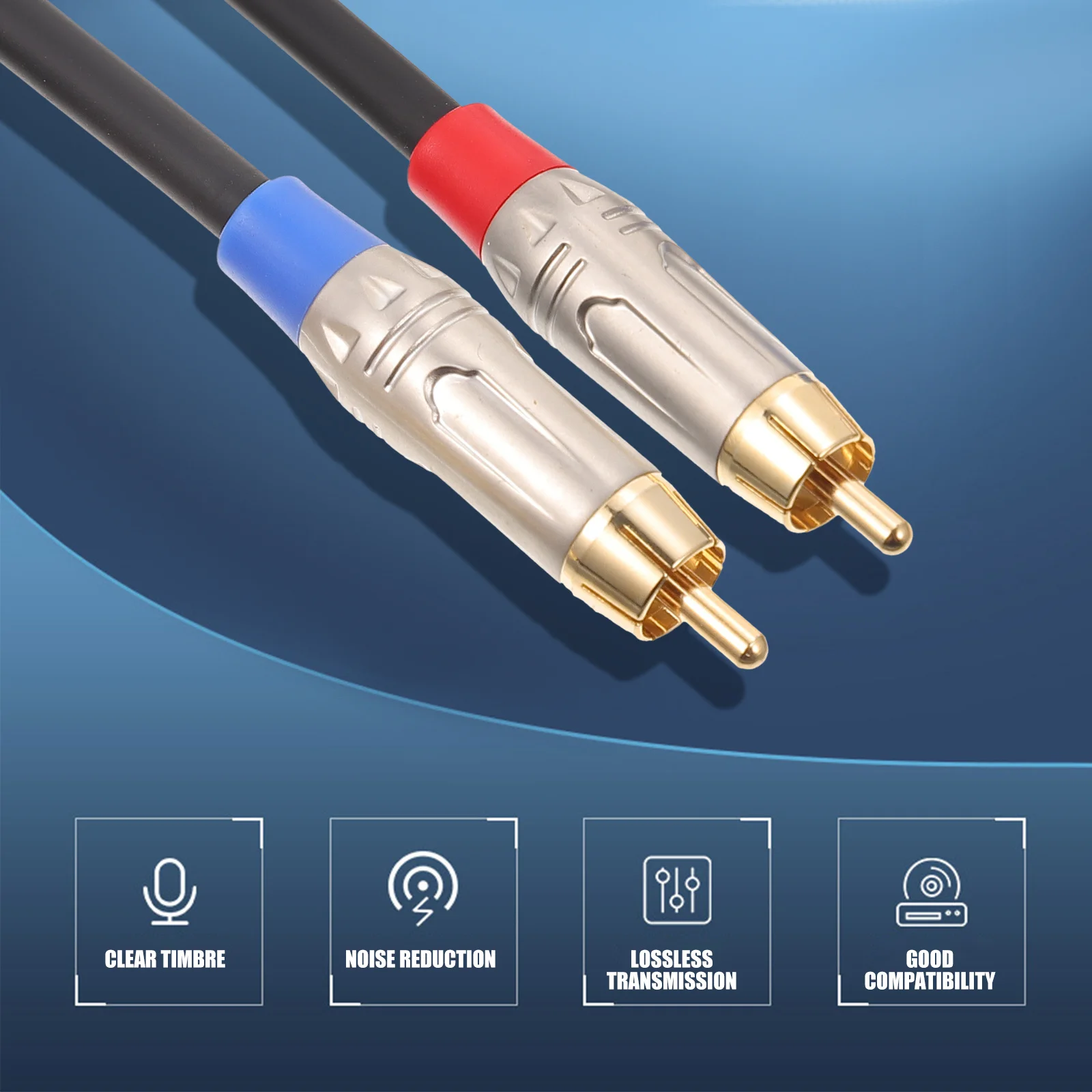 

Audio Cable Premium Material Flexible Durable Signal Audio Transmission Cord For Speaker Earphone Adapter Equipment
