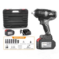 NANWEI Cordless Impact Wrench 1/2 Inch Lug Nuts Impact Wrench 443 Ft-lbs and 2x4.0A Li-ion Battery Fast Charger