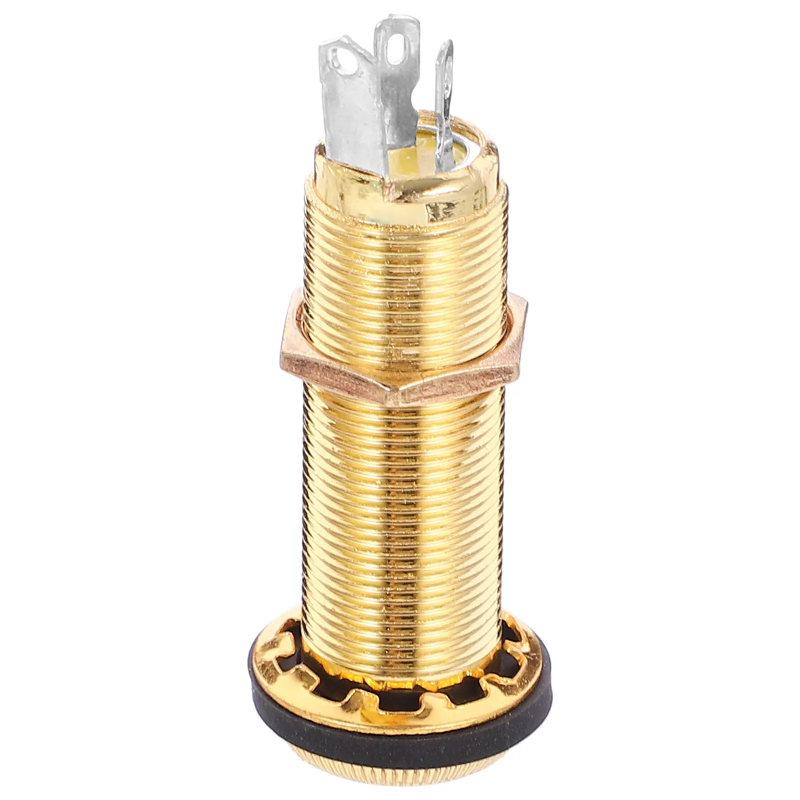 

Metal Output Socket Plug Flush Mount Jack for Electric Guitar and Bass Braid Accessory