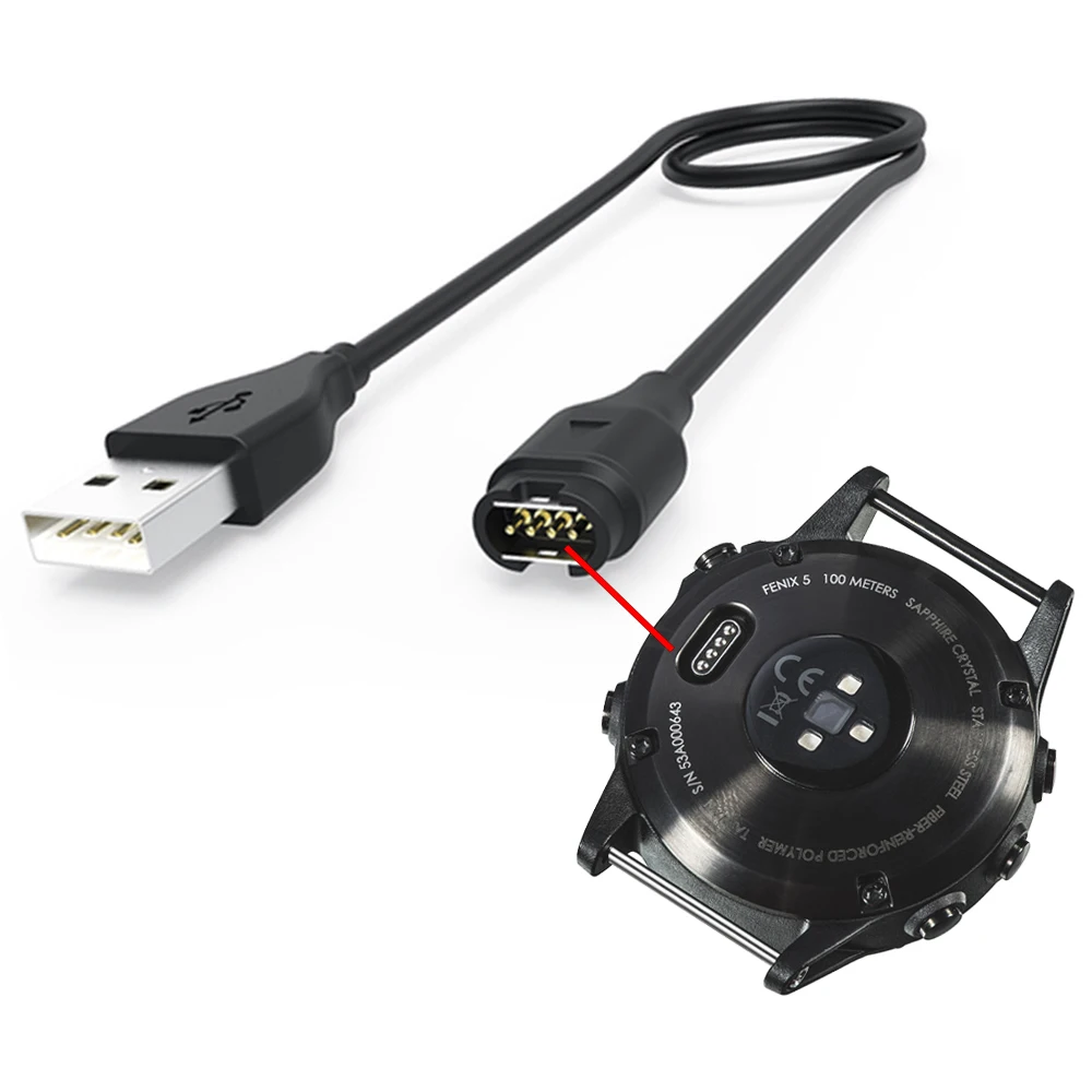 

Зарядный кабель для Garmin Fenix 5/5S/5X/7/7X/7S, кронштейн для док-станции, подставка для Garmin Venu 2 Plus/EPIX, USB-кабели-адаптеры для зарядки