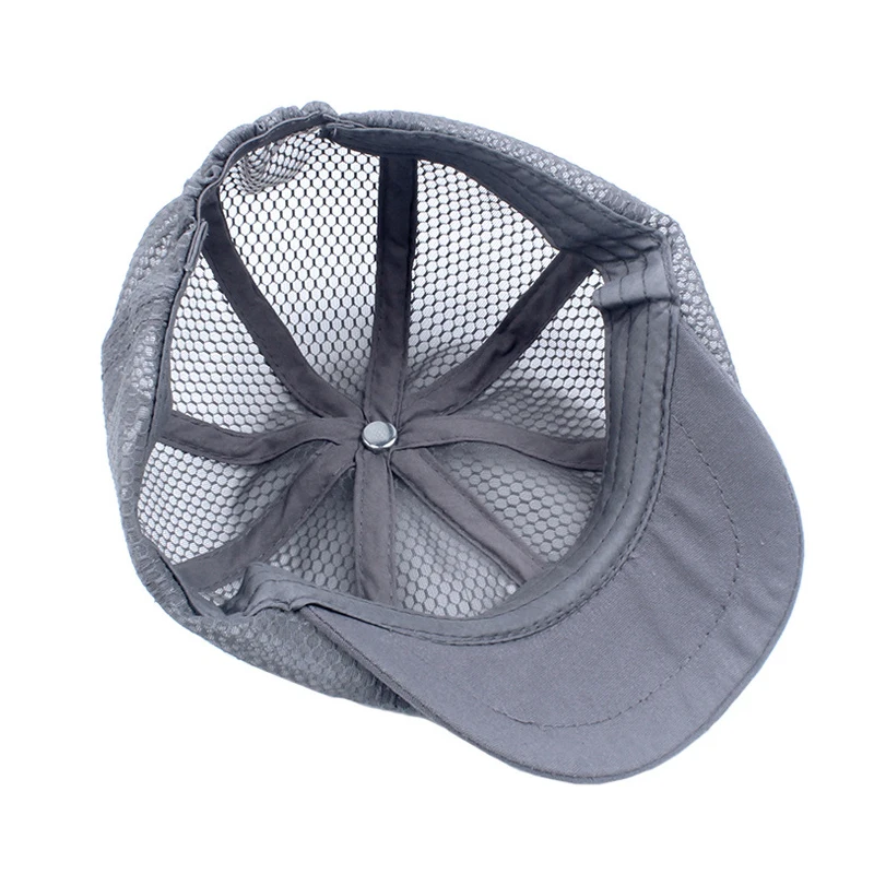 Breathable Summer Men\'s Beret Hat Cool and Airy Design for Ultimate Comfort Polyester 57-61cm Sun Caps