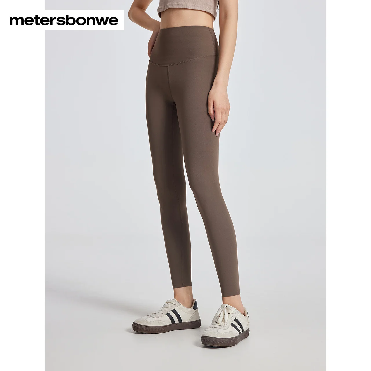 Metersbonwe - Women's Tight Stretchy Sweatpants Hight Waist Lift The Hip Slim Knitted  Trousers Sport Daily  Basics Summer