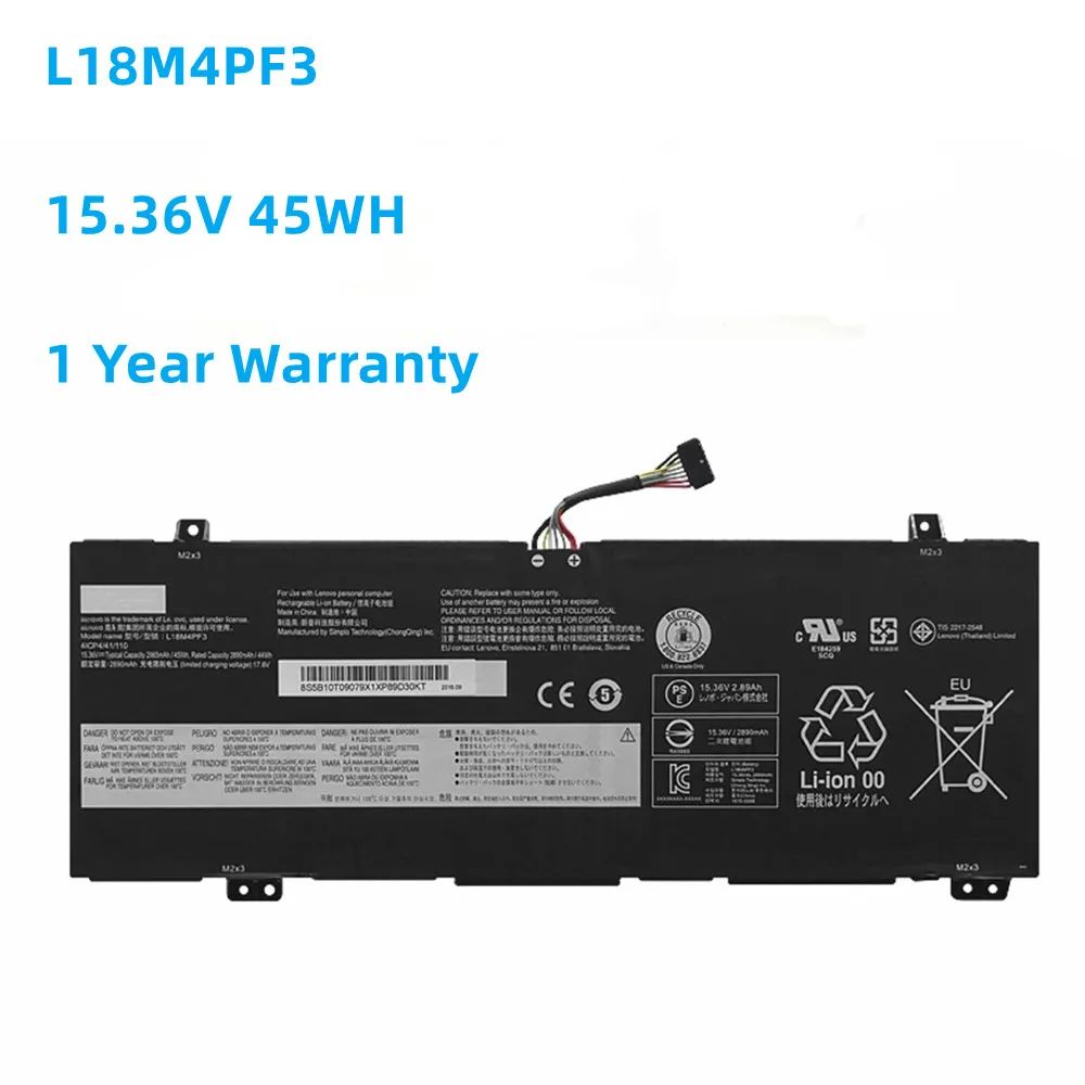 

L18M4PF3 15.36V 45WH Battery For Lenovo IdeaPad S540-14IWL C340-14API Xiaoxin Air14 2019 K3-IWL L18C4PF4 L18M4PF4 L18C4PF3