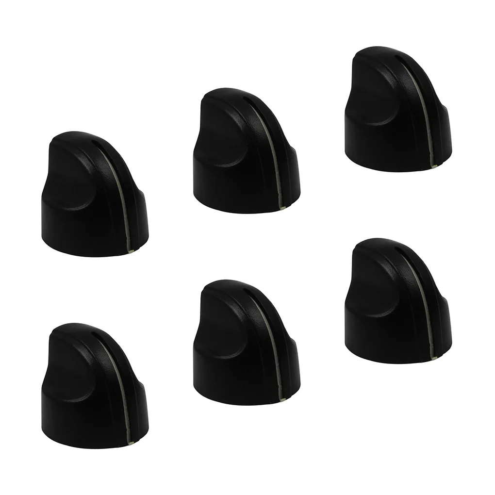 FLEOR 6PCS Amplifier Effect Pedal Knobs Control Potentiometer Knobs For Knurled Shaft 6mm