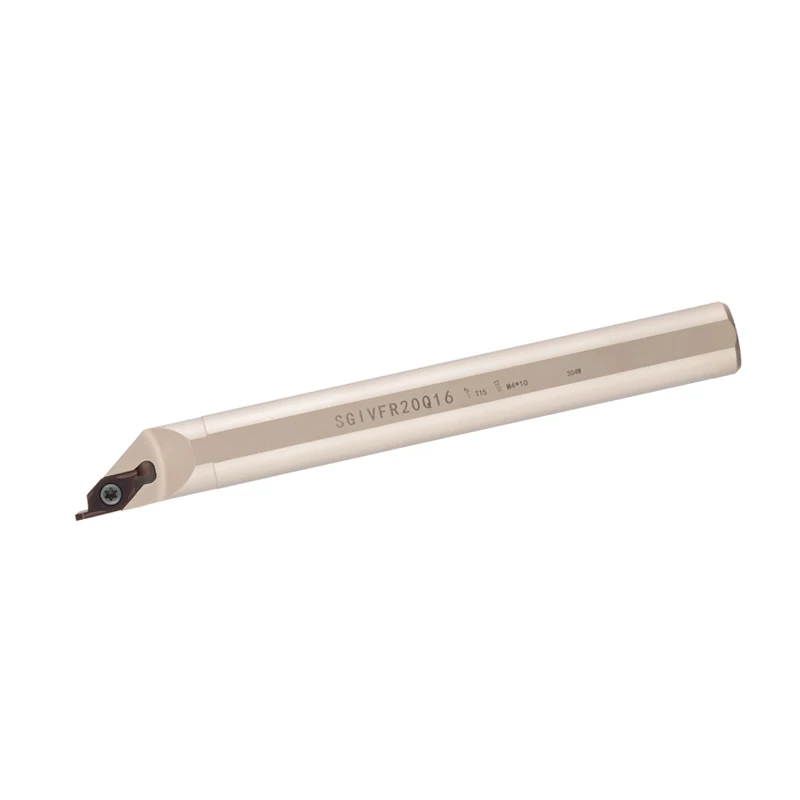 BEYOND SGIVFR-cortador de torno de ranurado interno, SGIVFR16Q16, SGIVFR20Q16, portaherramientas de torneado de níquel blanco, barra de perforación CNC de 16mm y 20mm