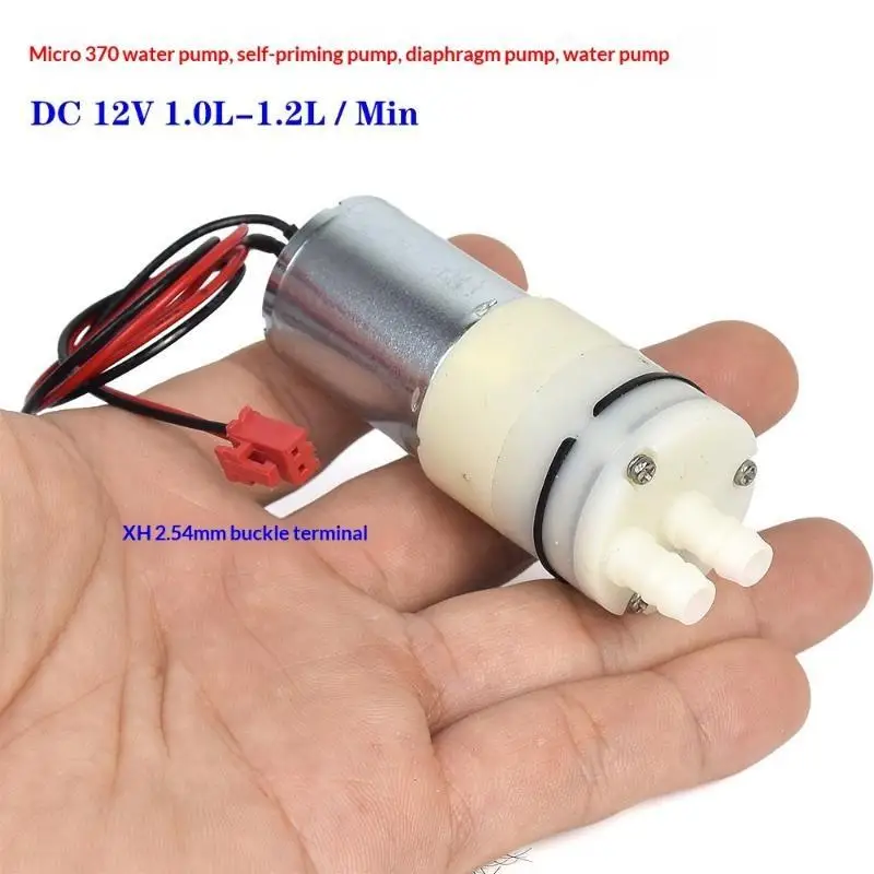 1 Pc Self-Priming Suction 370 Mini Diaphragm Water Pump 12V For DIY Dispenser Tea Table Garden Watering Small Pump