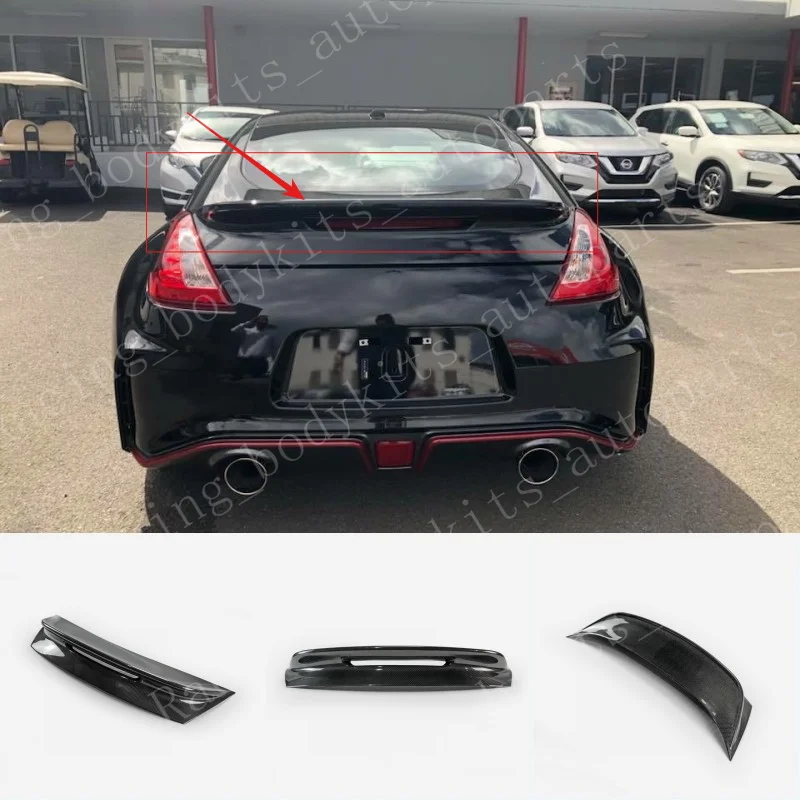 

Car BodyKits Carbon fiber For Nissan Z34 370Z Rear Trunk Nis Spoiler Ducktail Wing Boot Lip