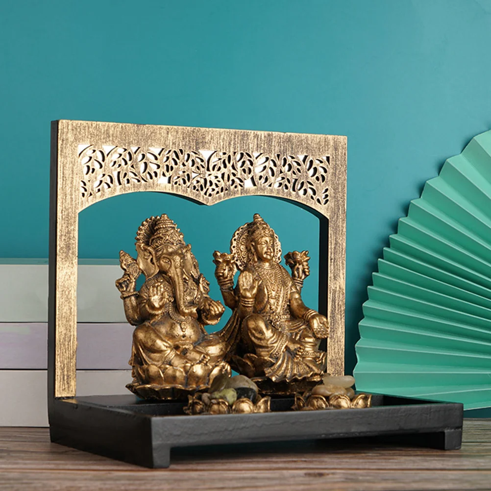 

Resin Sitting Buddha Statue Buddha Design Desktop Ornament for Home Office Meditation Resin Buddhist Crafts