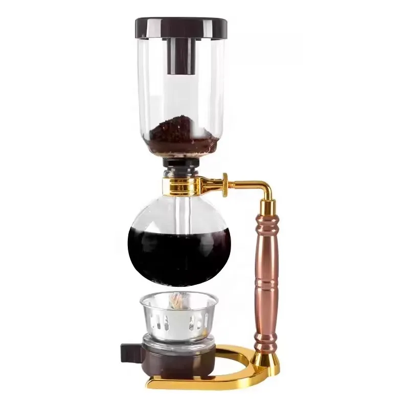 Desktop glass vacuum siphon siphon coffee machine with alcohol burner