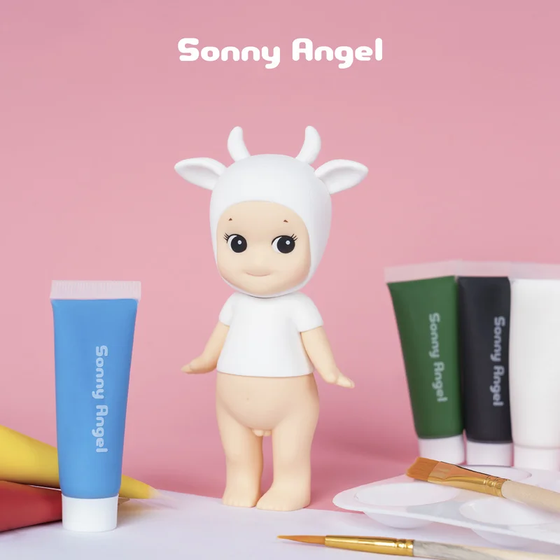 Sonny Angel Trendy Blind Box Ac-Diy Zelfgetrokken poppenset Dierentaart Auto gemonteerd Decoratief speelgoed Kinderverjaardagscadeaudoos