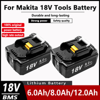 18V 6/8/12Ah For Makita Battery Rechargeable Battery 18650 Lithium-ion Cell Suitable For Makita Power Tool BL1860·1830·1850