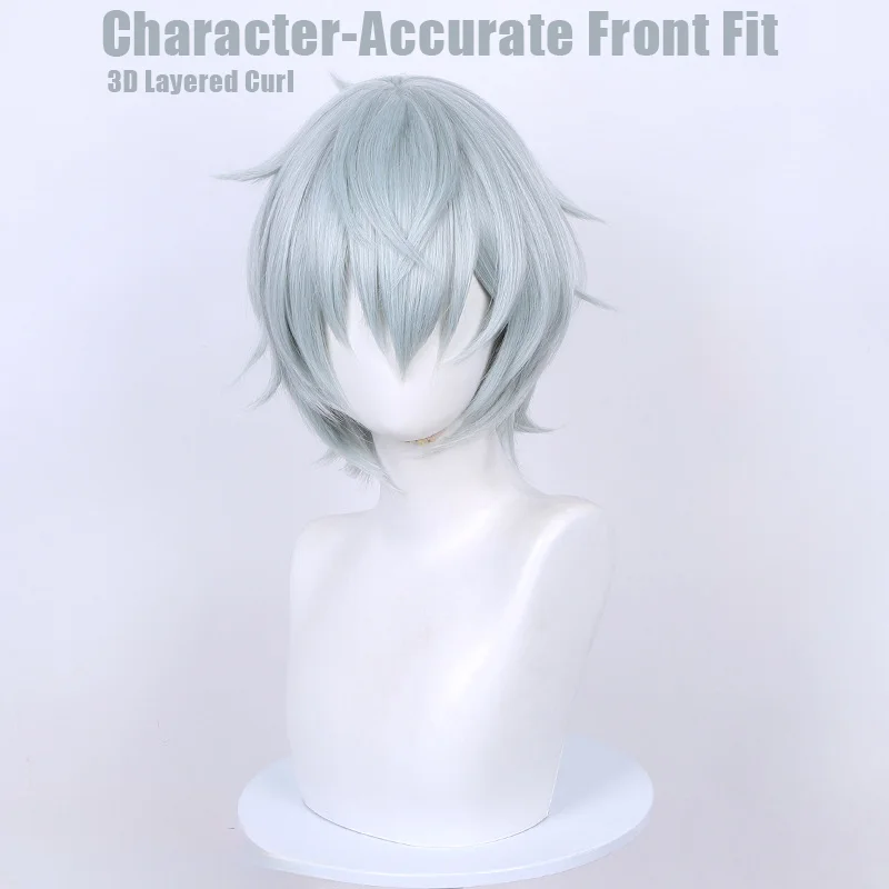 Anime Alien Stage Till Cosplay Wig Scalp Top Spiky Short Hair For Halloween Comicon Party Adult Women Men
