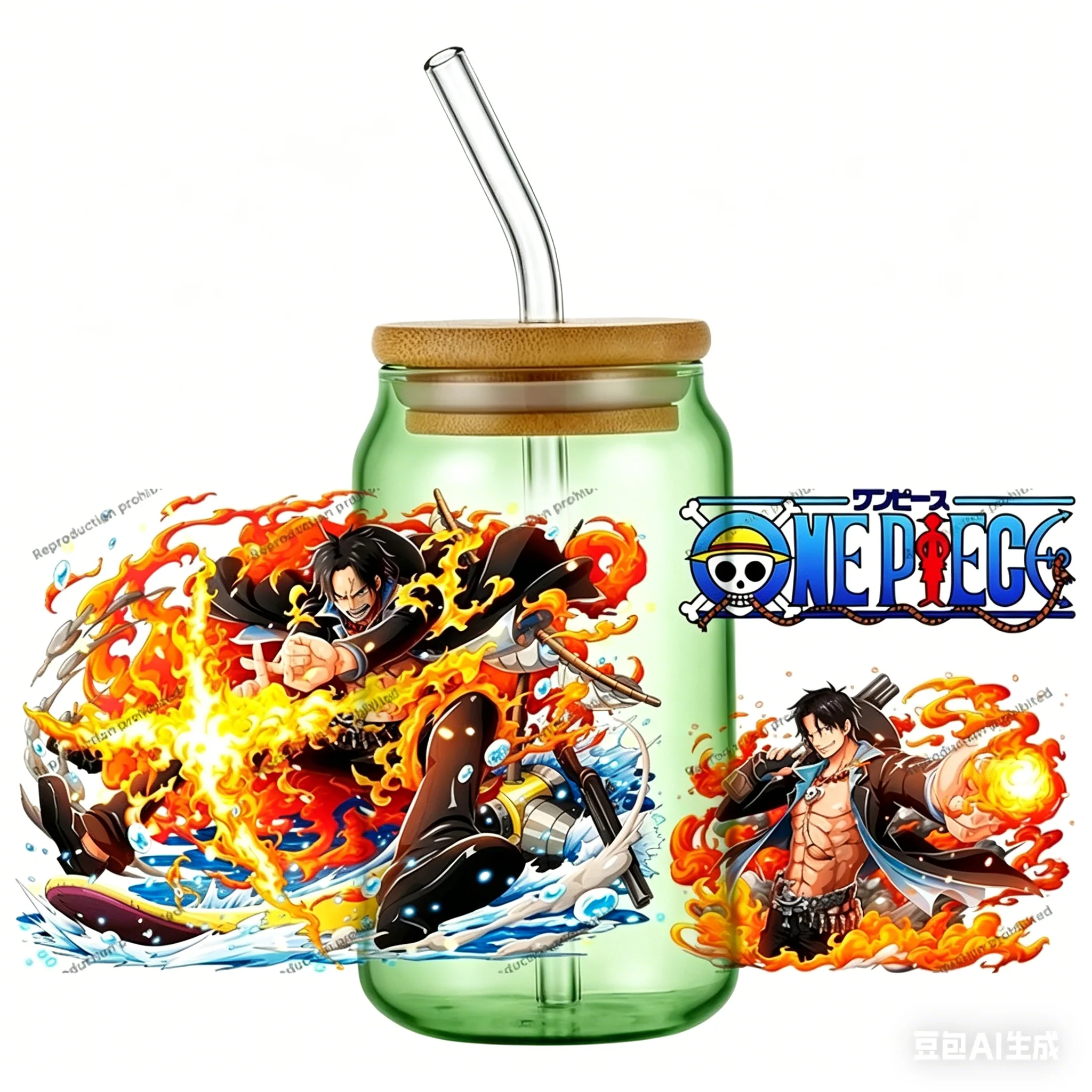 One Piece character Series easy peel waterproof DIY Decals 3D transfers uvdtf crystal sticker 16oz uv dtf cup wraps