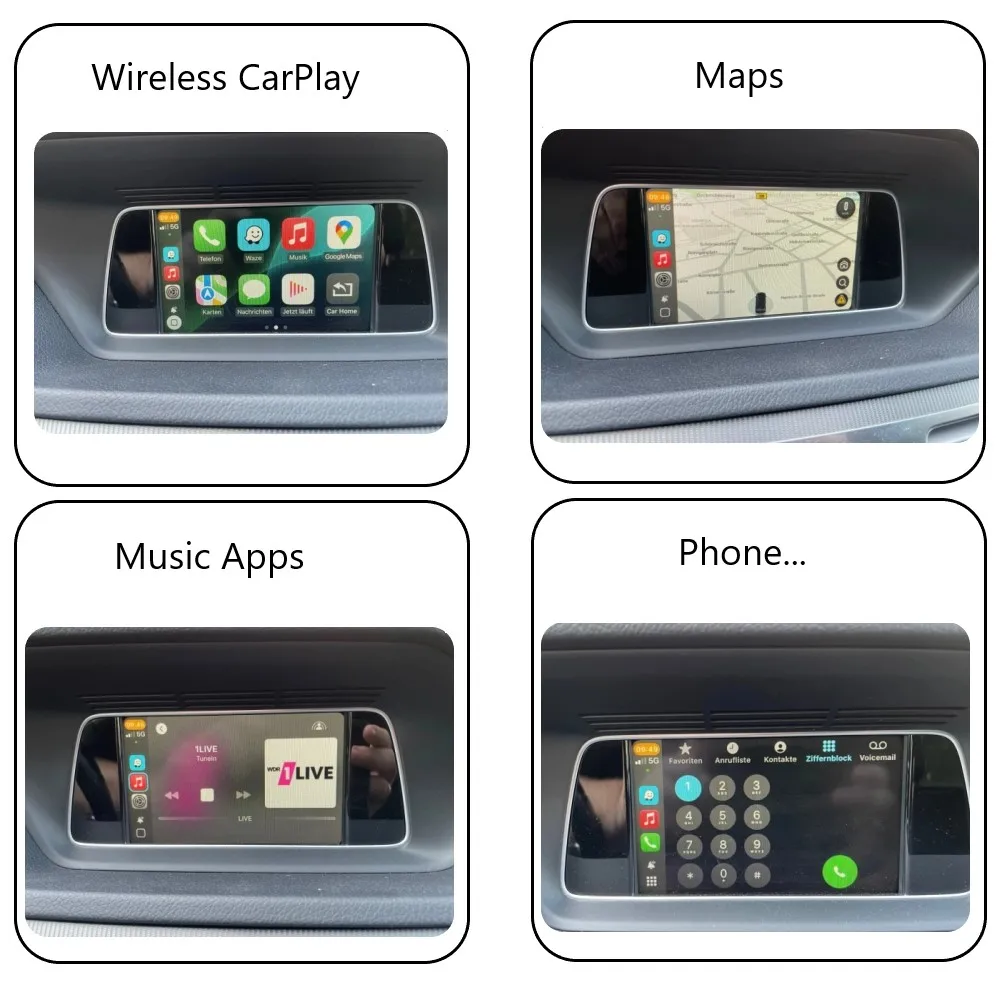 iManAuto Wireless Carplay Android Auto Module For Mercedes NTG4.5 NTG5.0 W176 W205 A B C CL GLS GLA GLC CLA Car Play adapter