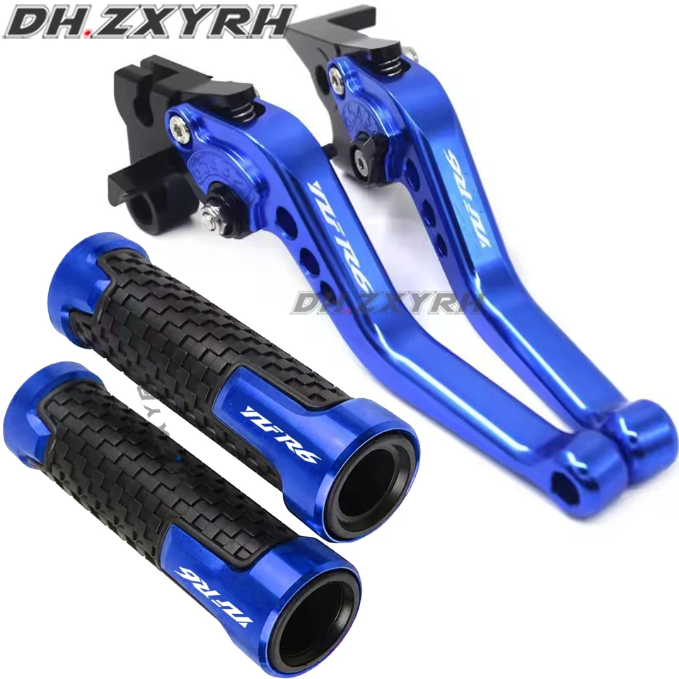 Motorcycle CNC Aluminum Adjustable Short Brake Clutch Levers Handle Grips  For YZF-R6 YZF R6 YZFR6 2017-2022 2018 2019 2020 2021