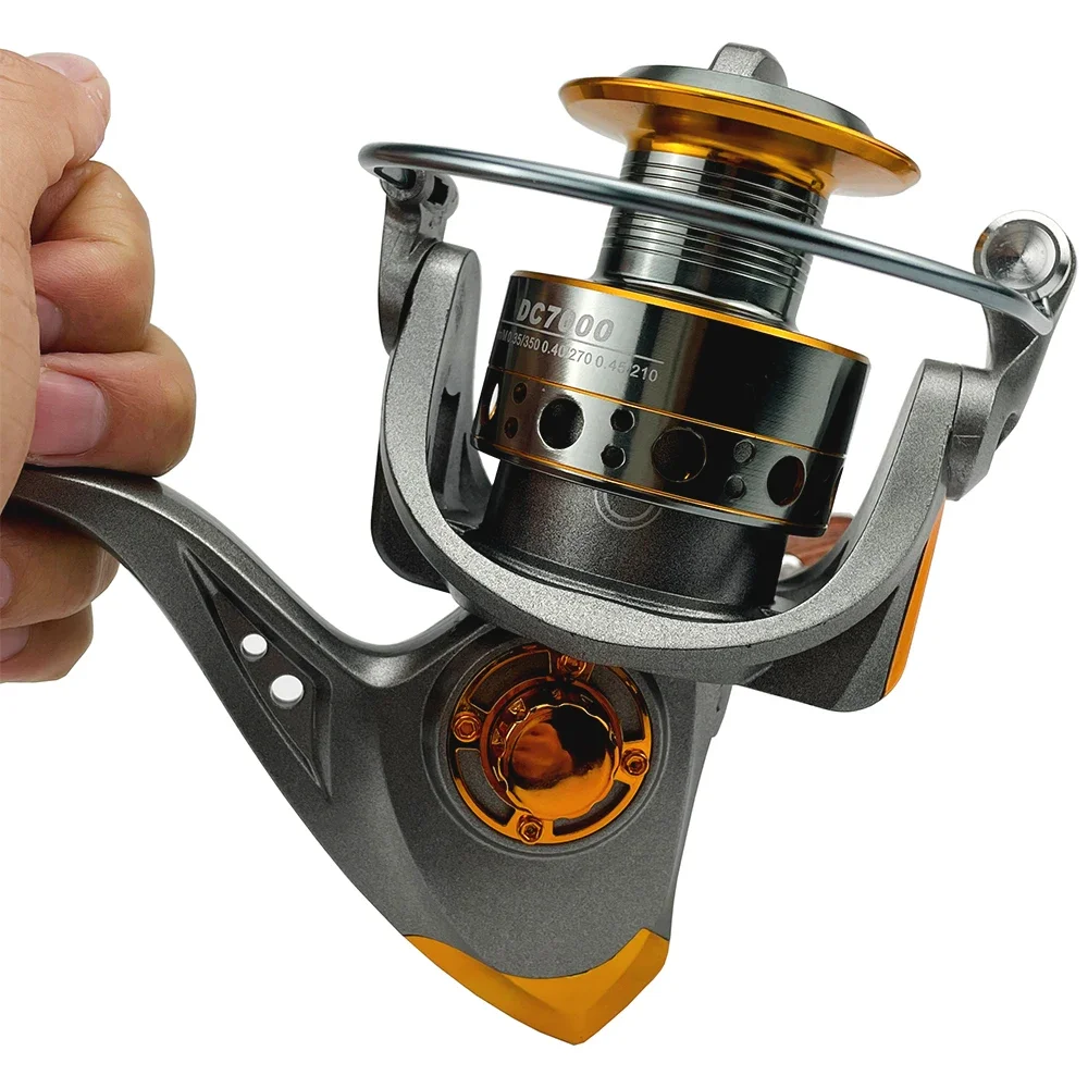 Light Game Spinning Fishing Reel DC1000 2000 3000 4000 5000 6000 7000 8kg Max Drag 5.2:1 Bait Cast Wheel Deep Spool Ultra-light