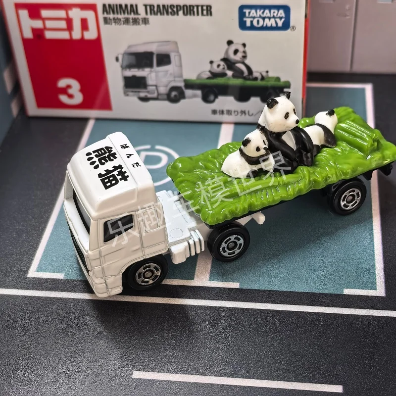 

Takara Tomy Tomica No.3 Панда Грузовик с животными Транспортные автомобили Hot Pop 1:64 Автомобиль из сплава Игрушки Автомобиль Литая под давлением металлическая модель для детей