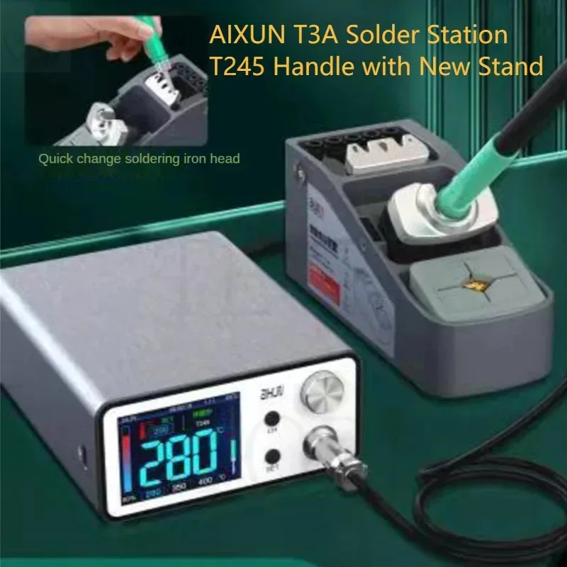 Inteligente Estação de Solda Aixun T3a T245 936 Solda Ferro Pen Holder T245 Handle Pontas de Ferro de Solda Estação de Solda
