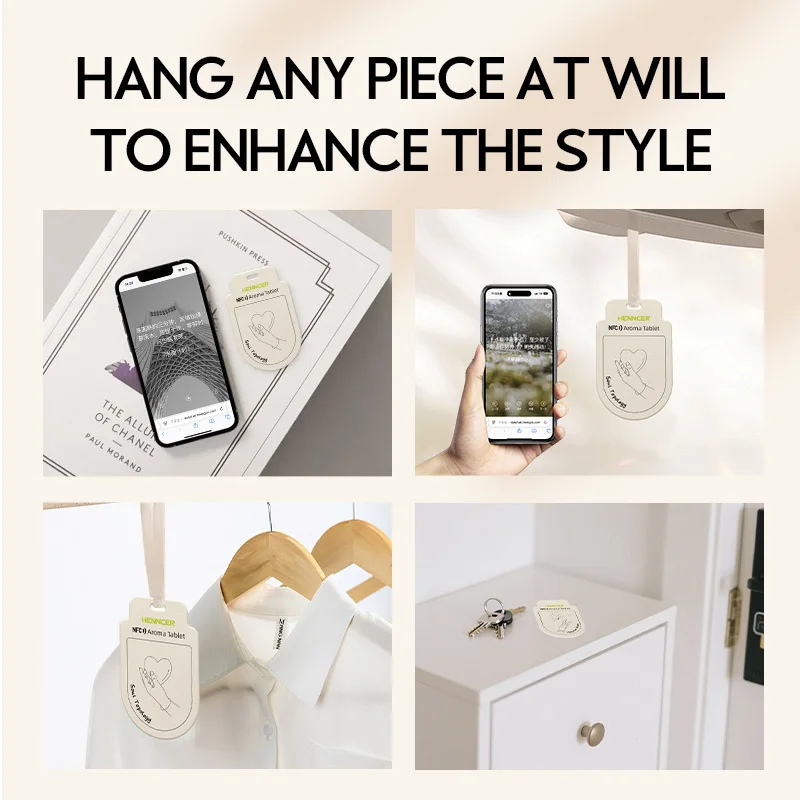 Sentuh Tag NFC Aromaterapi yang Diaktifkan – Aroma Tahan Lama dengan Akses Kutipan Motivasi |   Ramping & Ramah Lingkungan