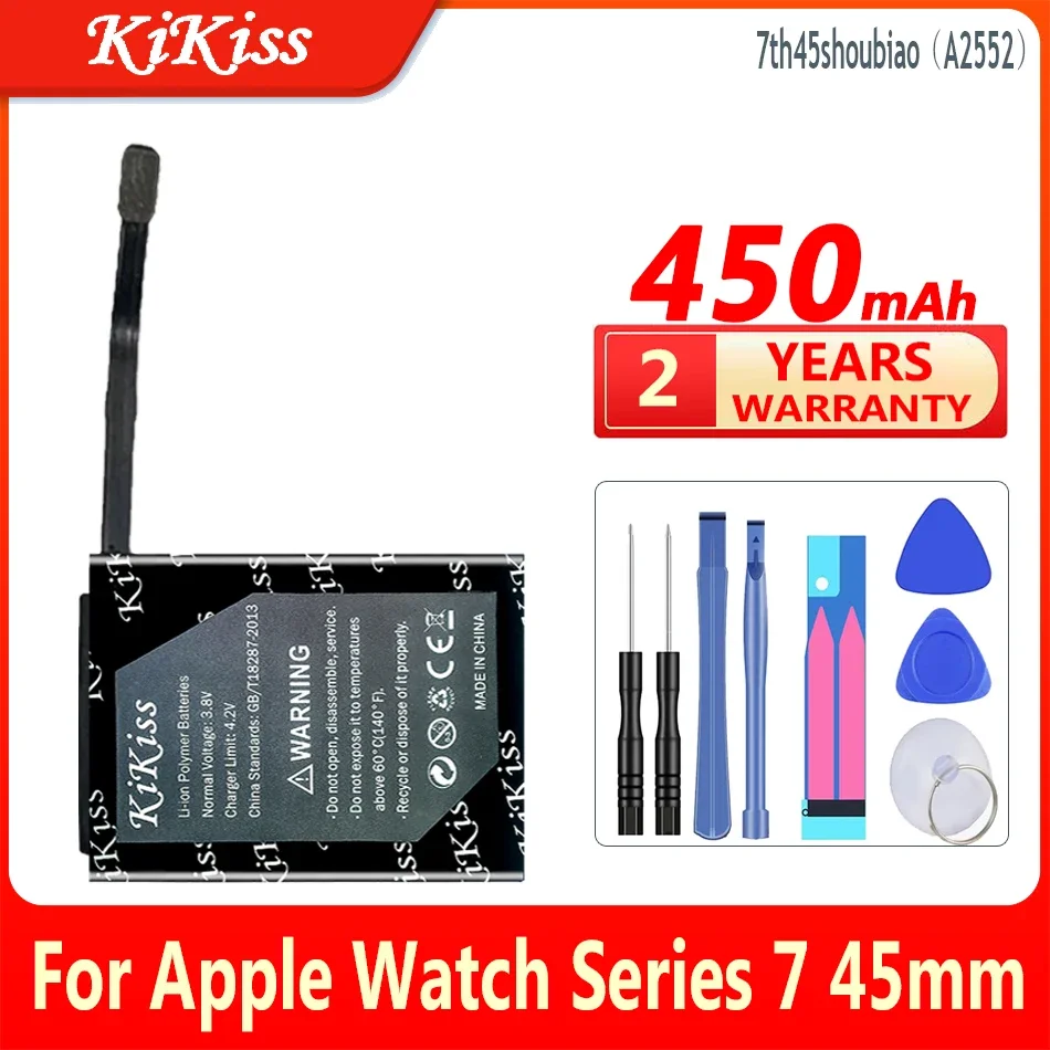 450mAh KiKiss Battery 7th For Apple Series 7 series7 Watch S7 45mm A2552