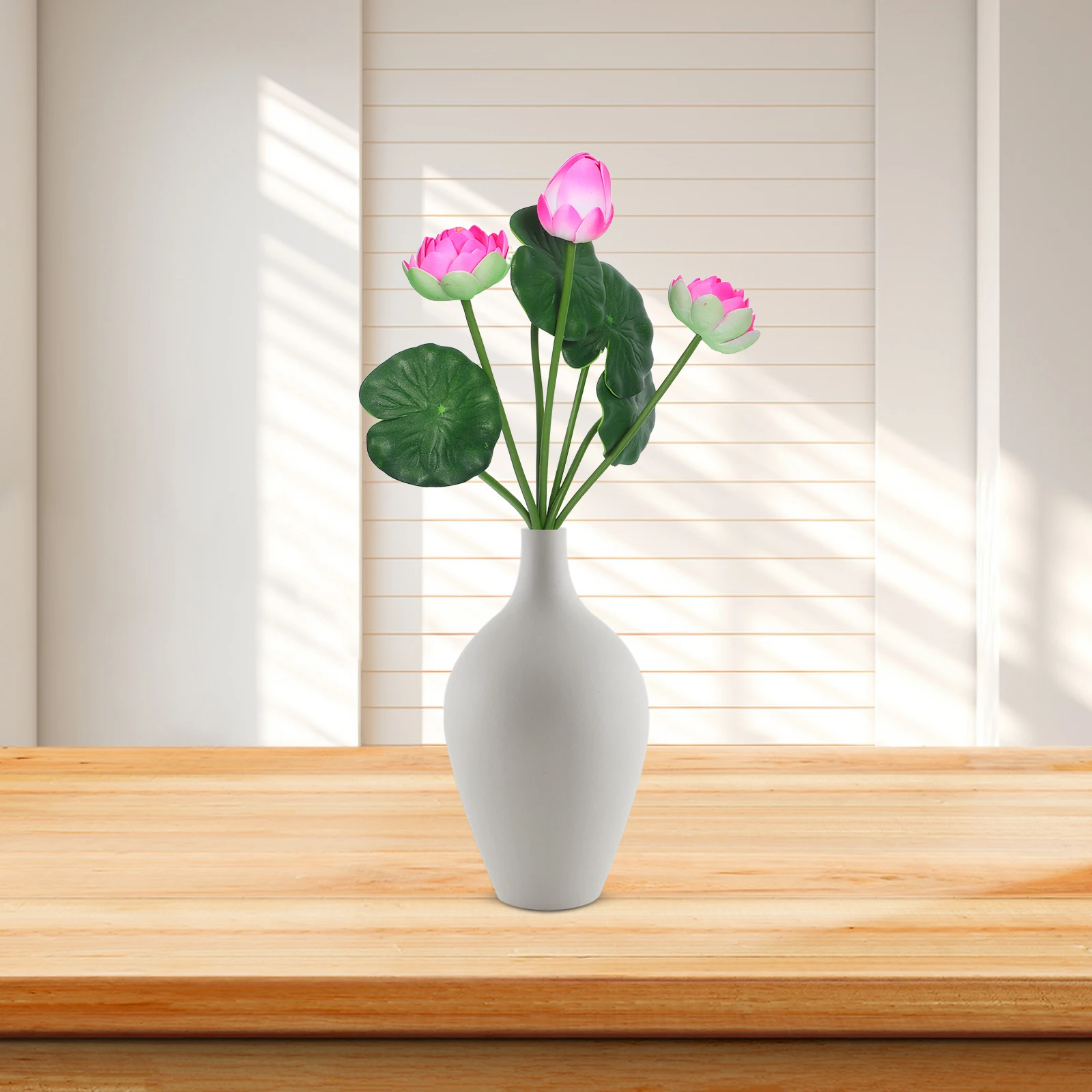 

2Pcs Artificial Lotus Flowers Fake Lotus Flower Decoration for Indoor Outdoor Space Home Office Desk Plant Decor