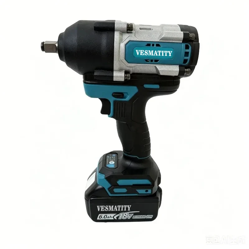 Gisam 1500N.M Torque Brushless Electric Impact Wrench 1/2 inch Cordless Wrench Screwdriver Power Tool For 18V Battery Pin
