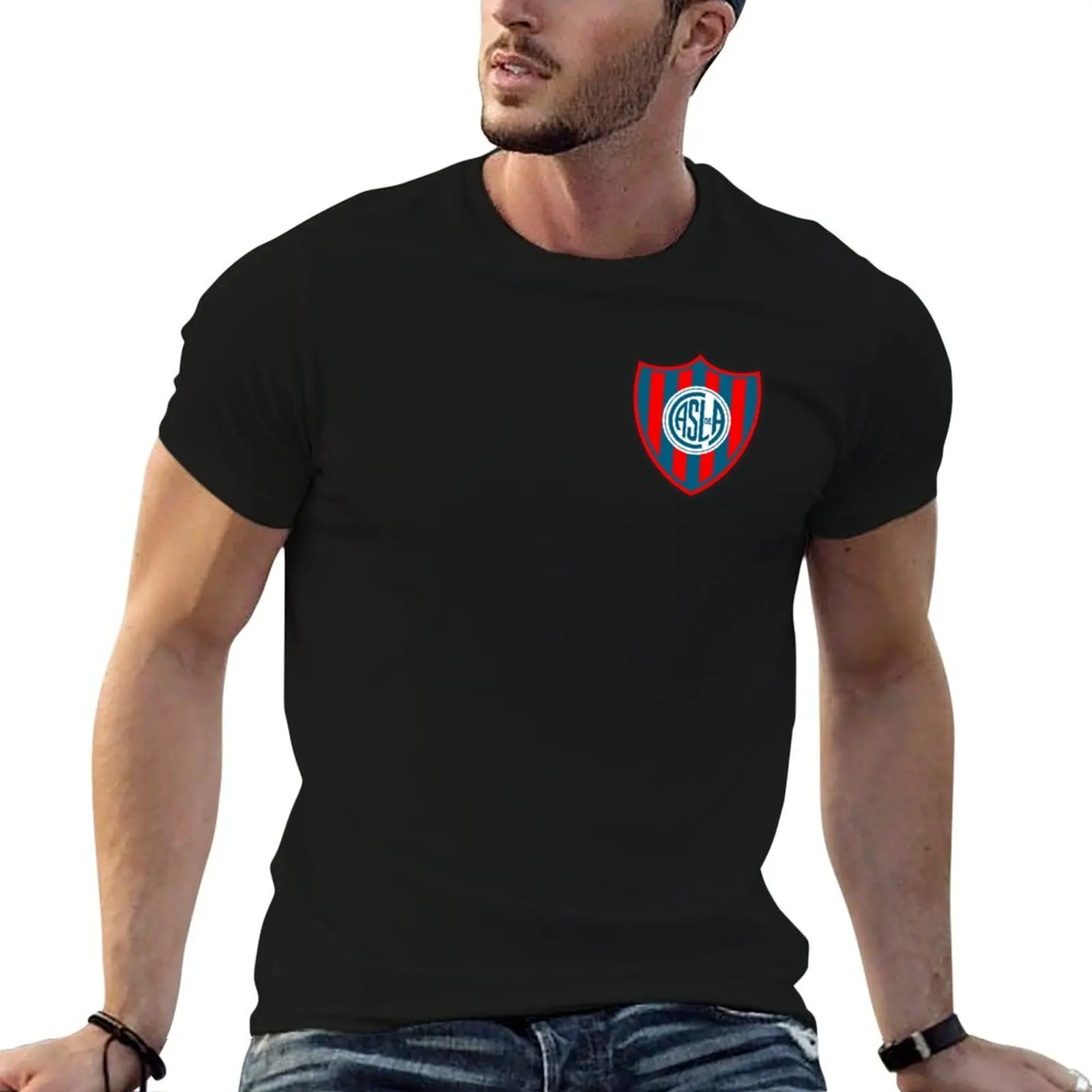 

Club Atletico San Lorenzo T-Shirt t shirts cotton 100% t shirt man cotton T-Shirt