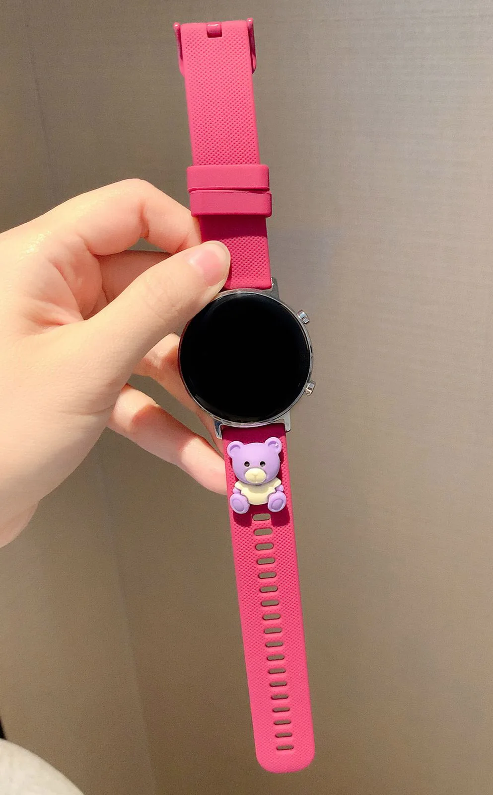 Silicone Loop band hot pink For Samsung Galaxy Watch 7 FE 5 Pro 4 6 classic 44mm 40mm sport bracelet correa Galaxy Watch 7 Strap