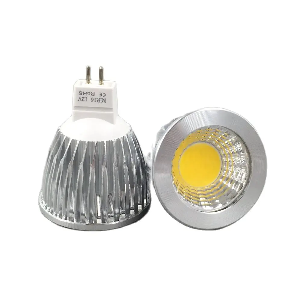 Lâmpada Elimled COB Spotlight, Lâmpada Spot, Branco Quente, Branco Frio Puro, 3W, 5W, 7W, MR16, 12V, 4pcs por lote