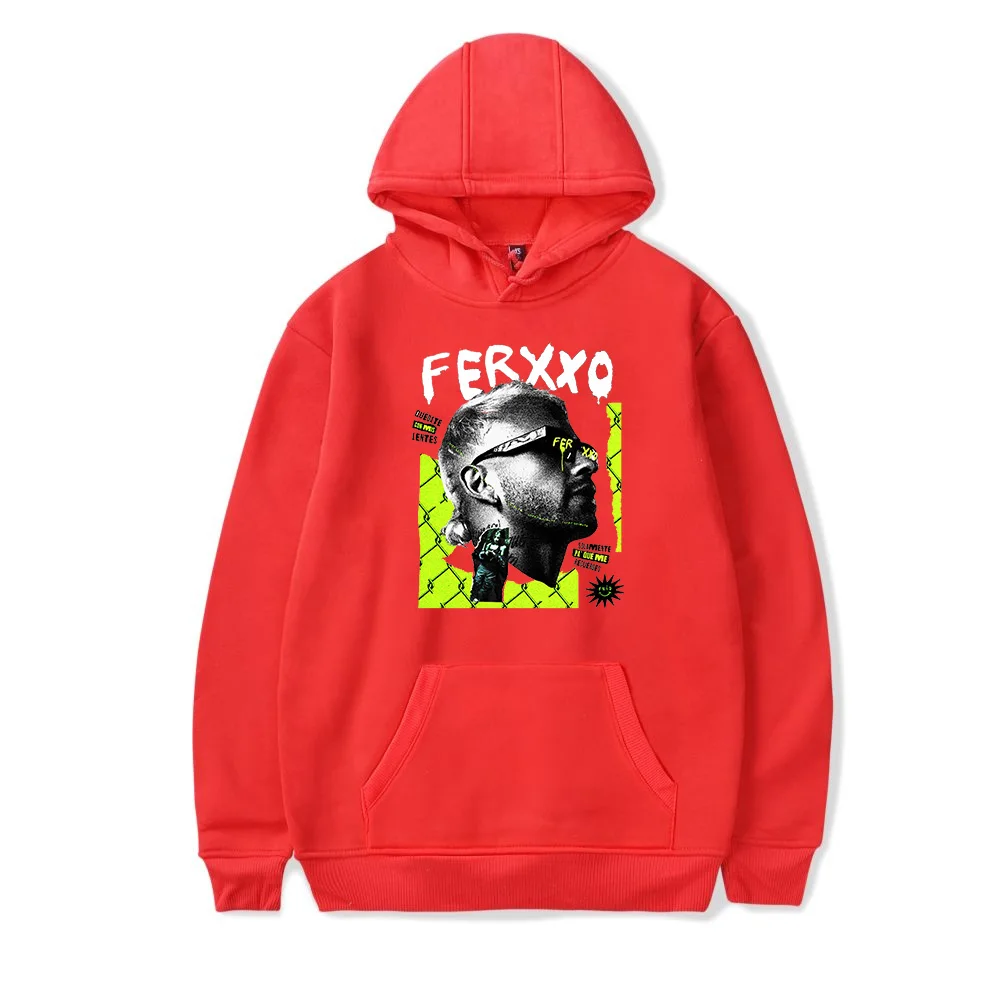 Feid Merch-Moletom com capuz masculino e feminino, pulôveres de manga comprida, roupas para rapper e hiphop, Quedate Con Mis