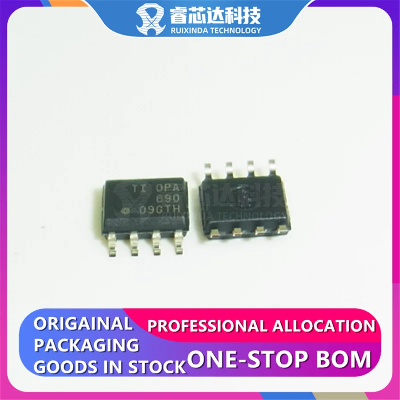 RXDNA OPA690IDR SOP8 OPA690 OPA690ID Voltage Feedback Amplifier 1 Circuit 8-SOIC original genuine New Original In Stock