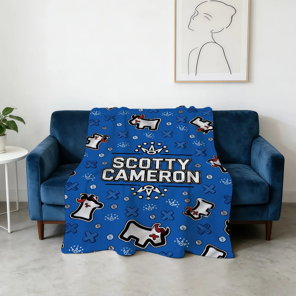 Fashion S-Scotty-ES C-Cameron-ES Blanket Flannel Warm Soft Throw Blanket For Room Sofa Childish Birthday Gifts