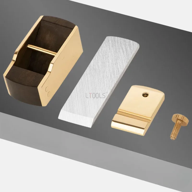 

Ebony Planer Mini Flat Bottom/convex Bottom Brass Planer Thumb Planer Woodworking Violin Guitar Musical Instrument Making Tool