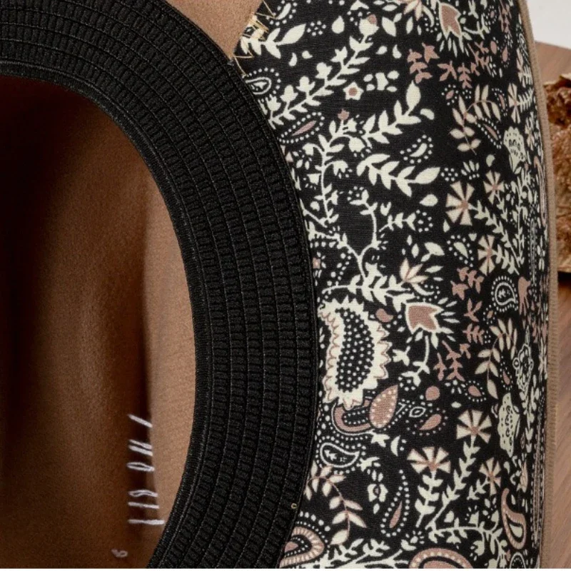 ربيع الخريف قبعة رعاة البقر الغربية للنساء الرجال خمر ورأى قبعة واسعة حافة مع ريشة النمط الغربي حفلة فيدورا #6