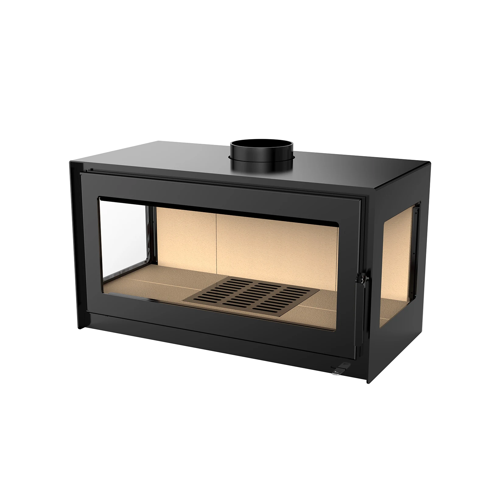 

10.9KW Modern Design 3-Side Large Viewing Windows Indoor Wood Burning Stove Fireplace Wood Stove