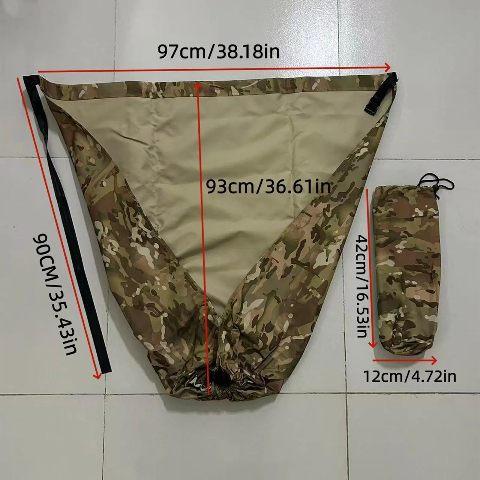 كرسي تخييم مموه، مقعد متأرجح مع حقيبة تخزين، مقعد تخييم على شجرة للسفر #6