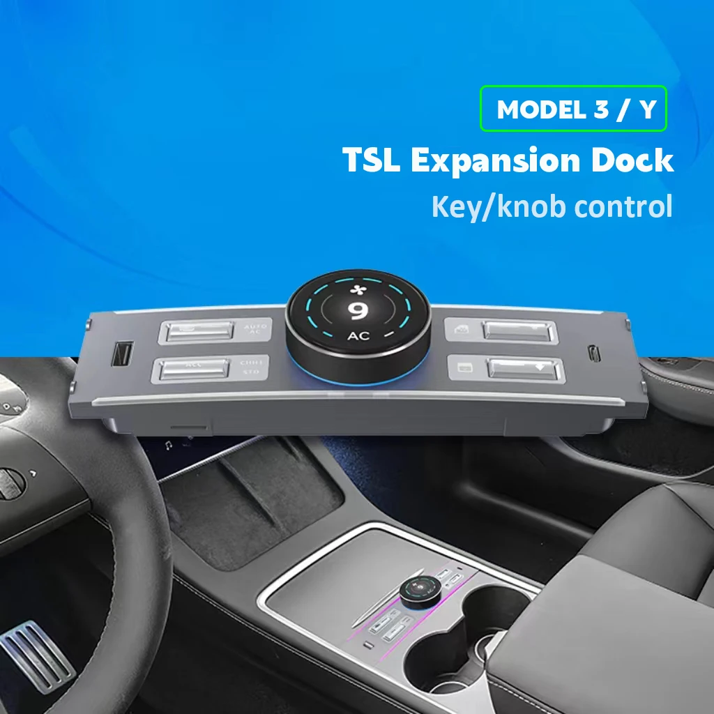 For Tesla model 3 Y car intelligent docking station expansion dock USB TYPE-C Central Control Charge adjust the passenger  seat