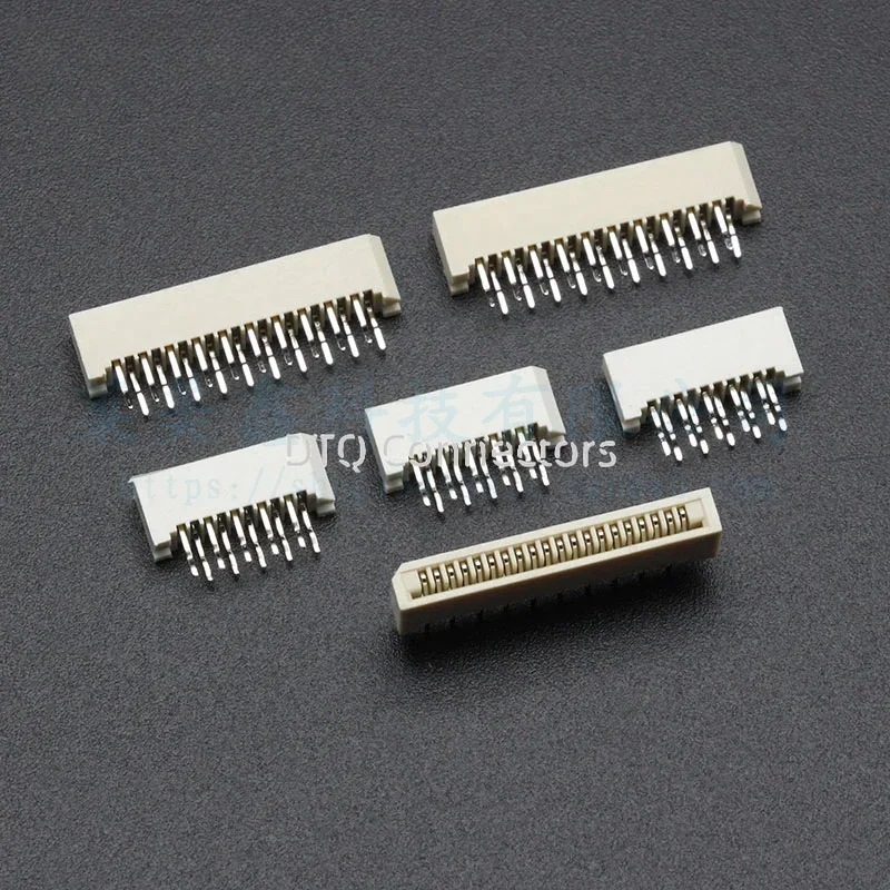 10pcs FPC FFC 1mm 1.0mm 4 5 6 7 8 9 10 11 12 13 14 15 16 17 18 20 22 24 25 26 28 29 30 32 35 Pin Straight DIP Cable Connector