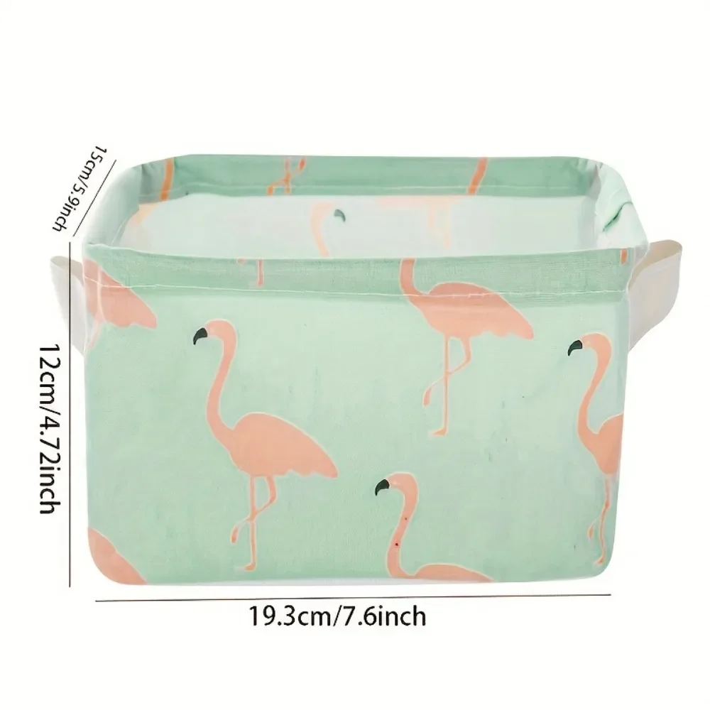 1pc Cotton Linen Fabric Waterproof Desktop Sundries Basket Storage Box Cosmetic Toy Organizer Underwear Socks Clothes Storagebag