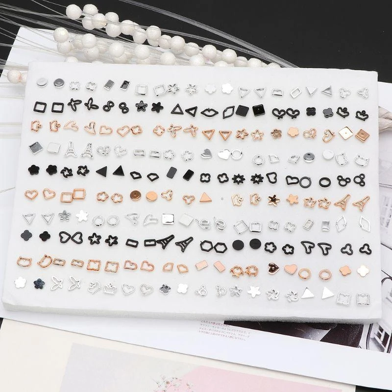 

HX6F Earrings Set Earrings & Acrylic 100 Pairs