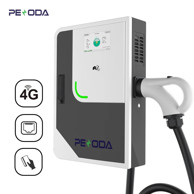 PENODA Level 2 Ev Charger 240v Input EV Dc Charger CCS2 CCS1 GBT 21KW HOME Ev Car Charging Station