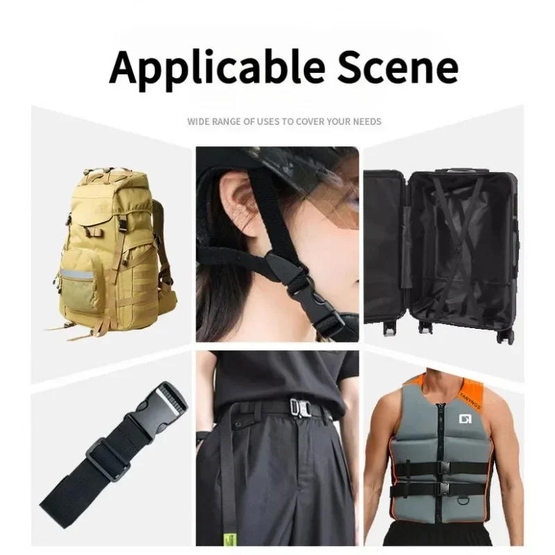 2026 25~38mm, Double Adjustable Plastic Side Release Buckle, Soft Tactical Backpack Waist Belt, Backpack Strap, Belt Band